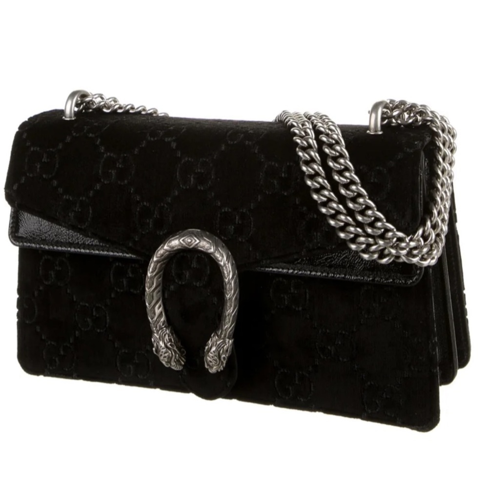 ⚡️GUCCI⚡️Velvet Embossed GG Dionysus Shoulder Bag w/ Tags